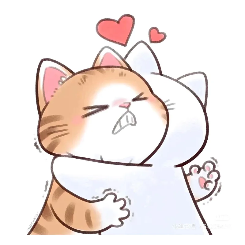 Котики обнимаются