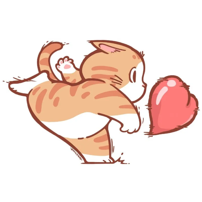 Котик с сердцем
